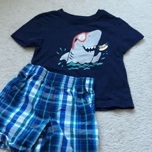 4/$20 Boys Hotdog Shark Outfit